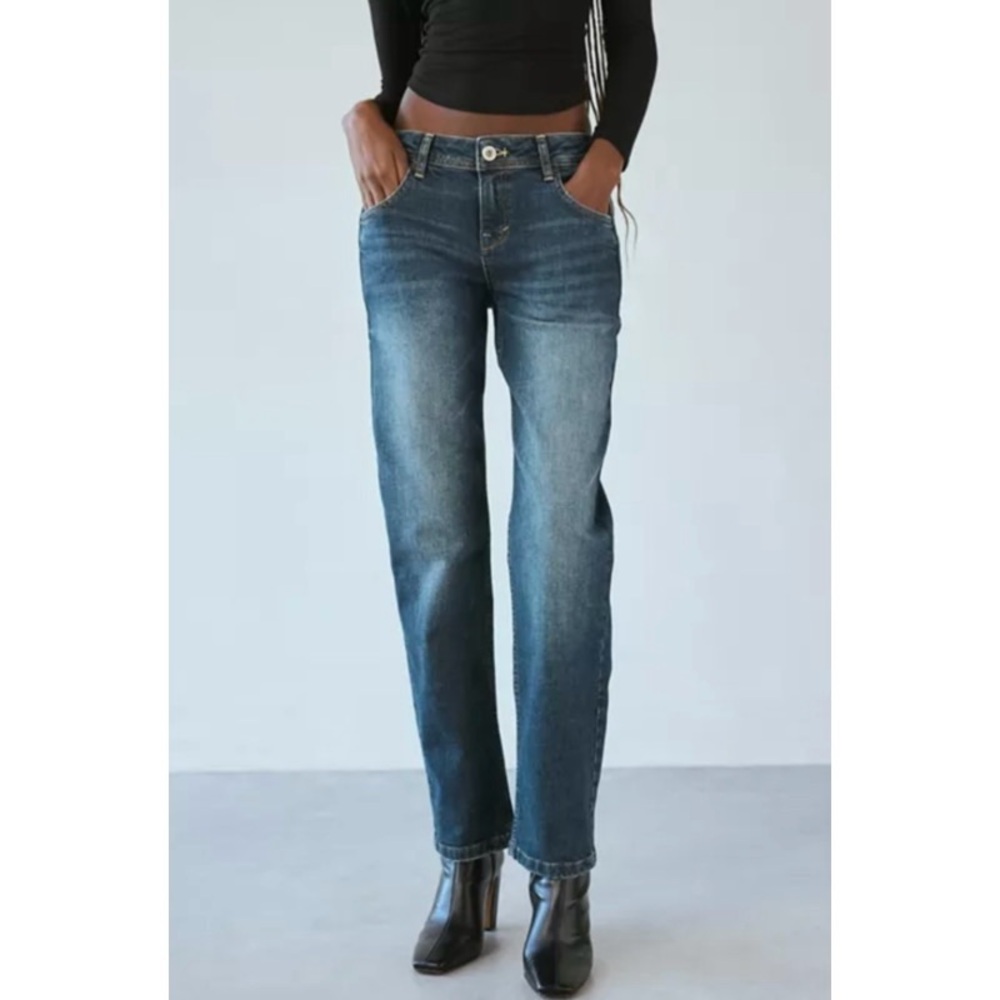 BDG Urban Outfitters Dark Wash High Waisted Tapered Jeans 28